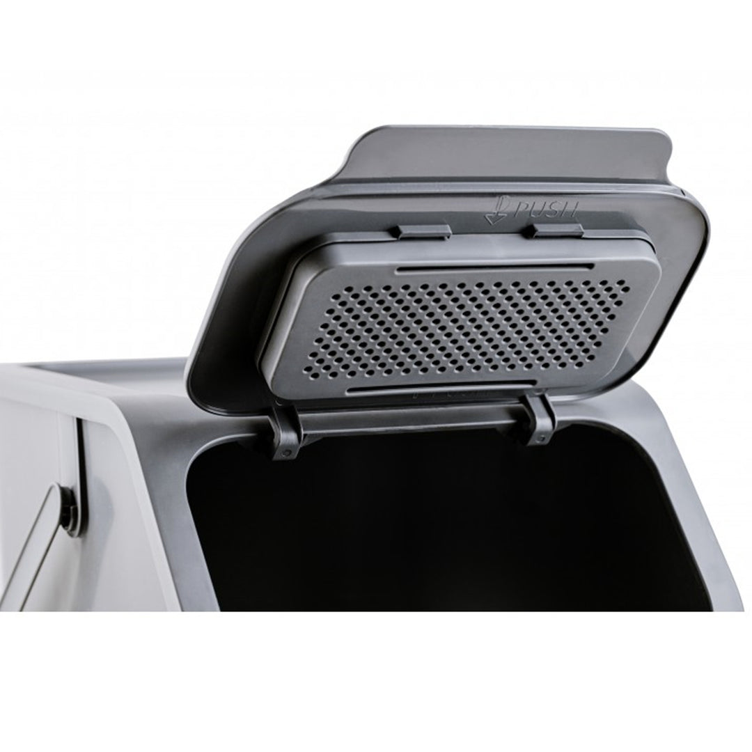 Set van 3 afvalbakken voor afvalscheiding, 25 l, Practic Bini + 5 stuks koolstoffilters
