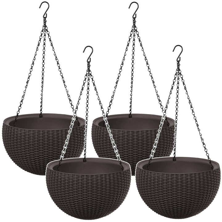 Keter Sphere Planter hangpot, bruin, 4 stuks