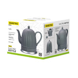 Maestro keramische waterkoker, grijs, vermogen 1500 W, inhoud 1,5 l, draaibare voet, waterpeilindicator, netsnoer van 65 cm, MR-077