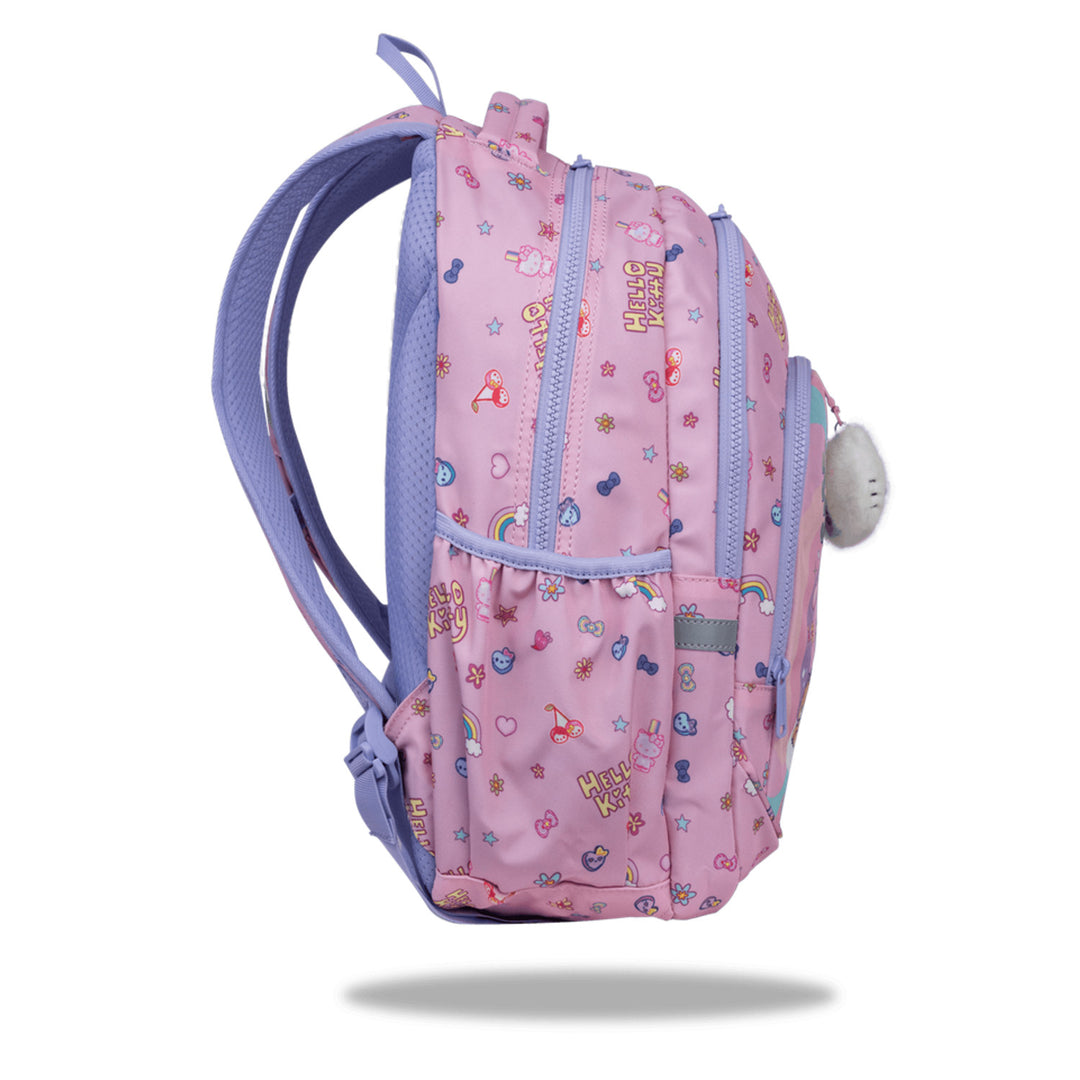 Hello Kitty Coolpack schoolrugzak, maat Primo Pro (16"), voorgevormde rug en gewatteerde schouderbanden, 2 hoofdvakken en een laptopvak, verstevigde bodem, F162025