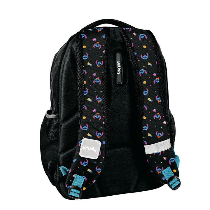 Stitch Paso-schoolset, rugzak met drie vakken, laptopvak en verstevigde bodem, etui met elastieken voor schoolspullen, schoenenzak die op de rug kan worden gedragen, DS26MM