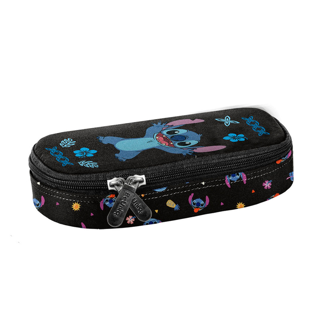 Stitch Paso-schoolset, rugzak met drie vakken, laptopvak en verstevigde bodem, etui met elastieken voor schoolspullen, schoenenzak die op de rug kan worden gedragen, DS26MM