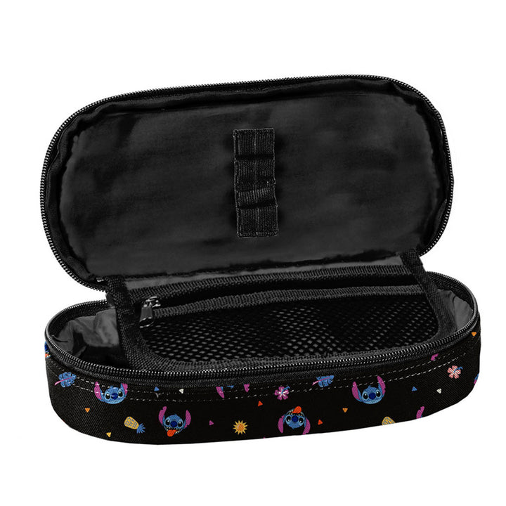 Stitch Paso-schoolset, rugzak met drie vakken, laptopvak en verstevigde bodem, etui met elastieken voor schoolspullen, schoenenzak die op de rug kan worden gedragen, DS26MM