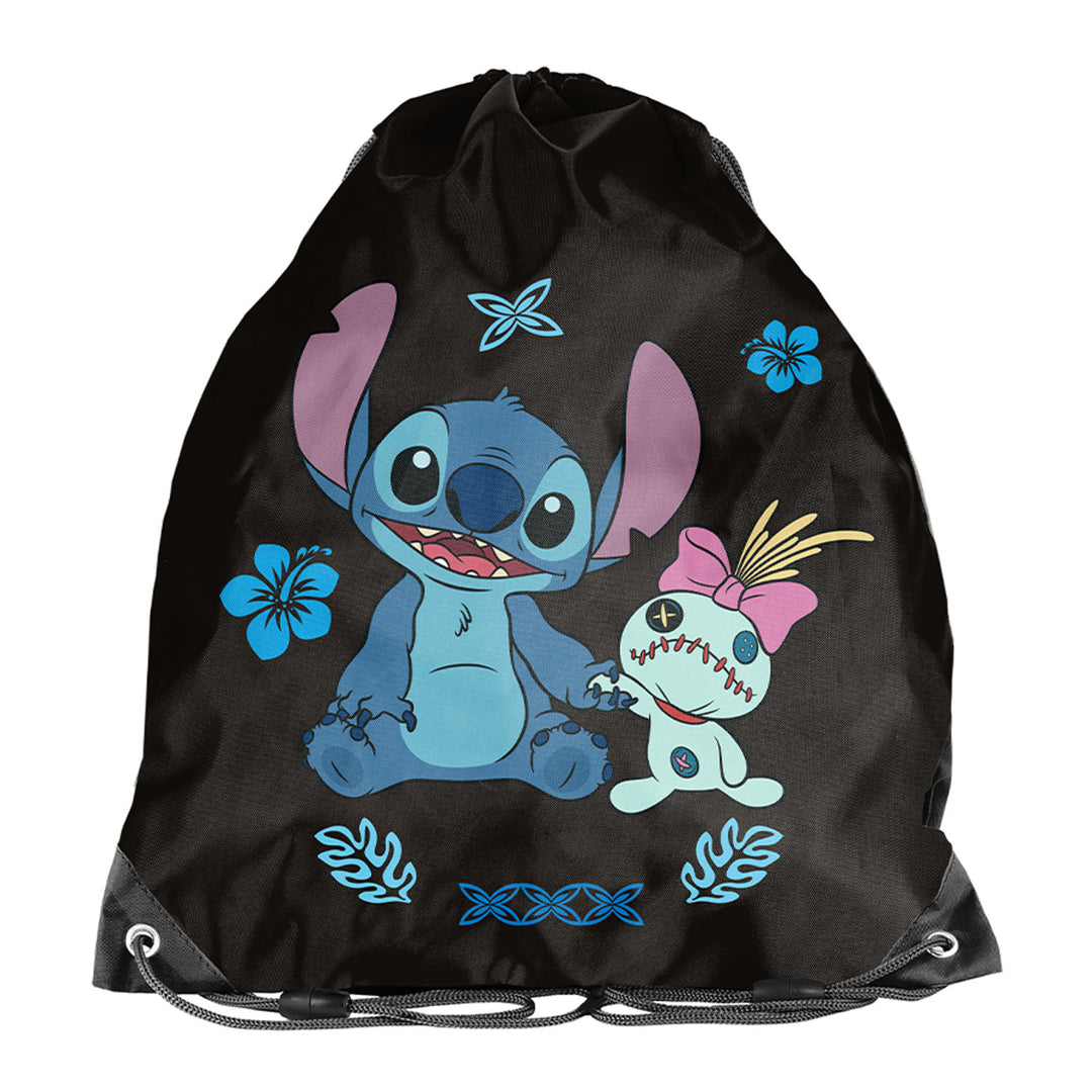Stitch Paso-schoolset, rugzak met drie vakken, laptopvak en verstevigde bodem, etui met elastieken voor schoolspullen, schoenenzak die op de rug kan worden gedragen, DS26MM