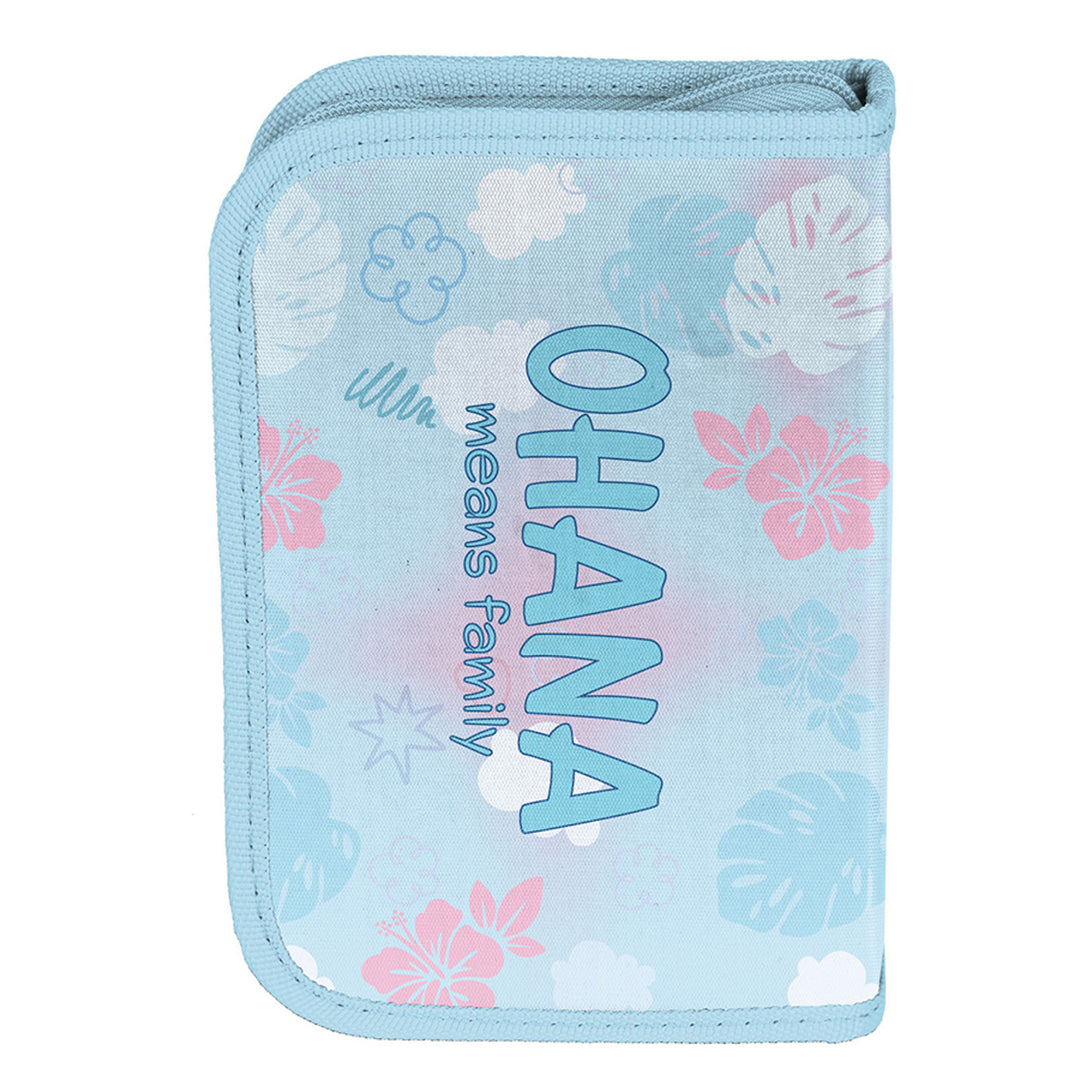 Stitch Paso-schoolset, rugzak met twee vakken, reflecterende elementen en verstevigde rug, etui zonder inhoud en met vakjes voor schrijfgerei, schoenenzak die op de rug kan worden gedragen, DS26WW