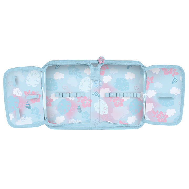 Stitch Paso-schoolset, rugzak met twee vakken, reflecterende elementen en verstevigde rug, etui zonder inhoud en met vakjes voor schrijfgerei, schoenenzak die op de rug kan worden gedragen, DS26WW