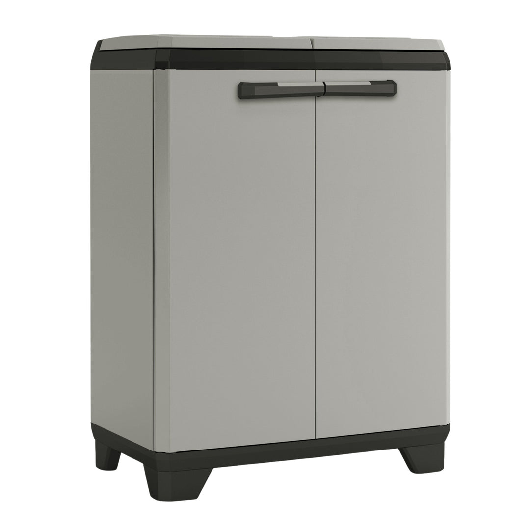 Afvalbak Keter Planet, inhoud 2x110 l, kleur grijs, 68x39x92 cm, 246640