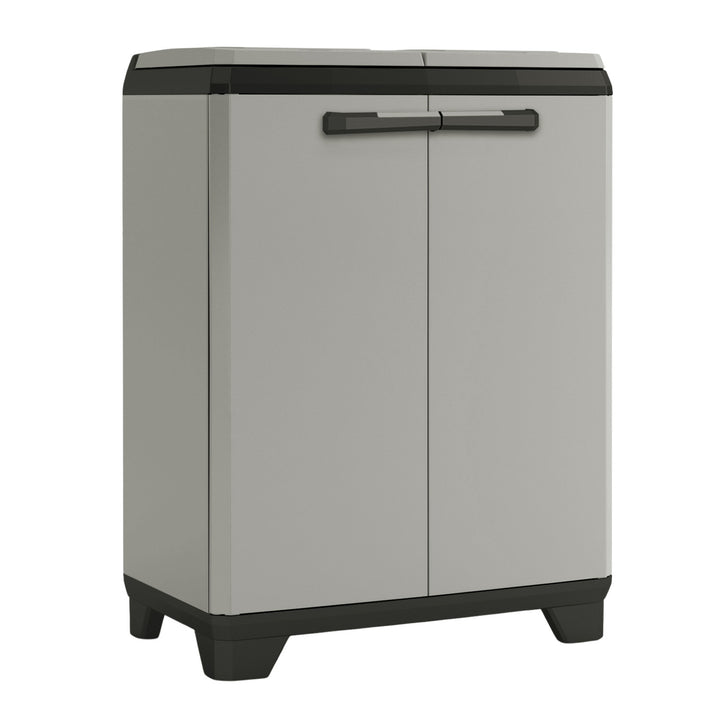 Afvalbak Keter Planet, inhoud 2x110 l, kleur grijs, 68x39x92 cm, 246640
