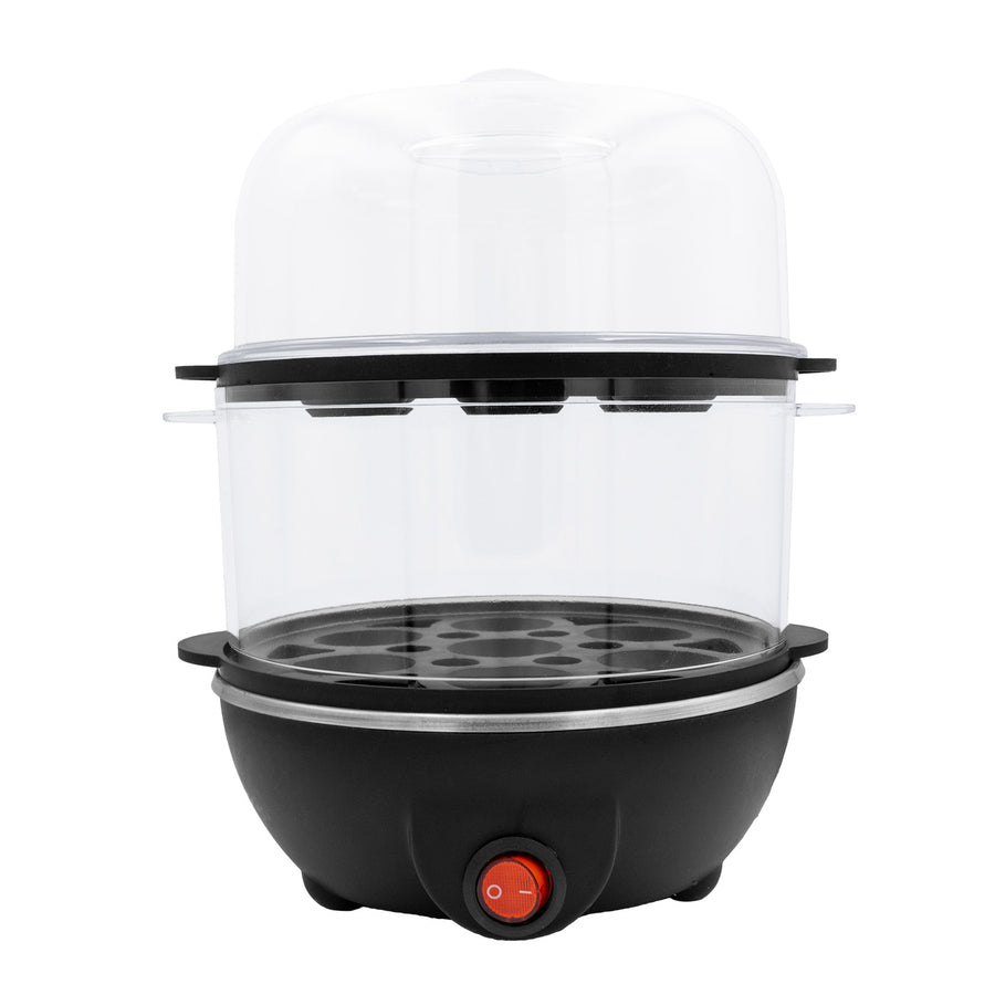 GreenBlue-eierkoker met 2 niveaus voor 14 eieren, vermogen 350 W, geschikt voor maximaal 14 eieren, 220-240 V~, 50/60 Hz, GB358