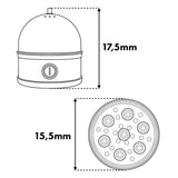 GreenBlue roestvrijstalen eierkoker, vermogen 200 W, voor maximaal 7 eieren, maatbeker, 220-240 V~, 50/60 Hz, GB357