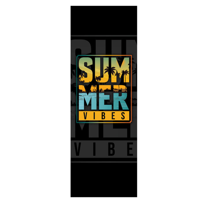 Klassieke beukenhouten ligstoel GreenBlue GB183 met printmotief Summer Vibes