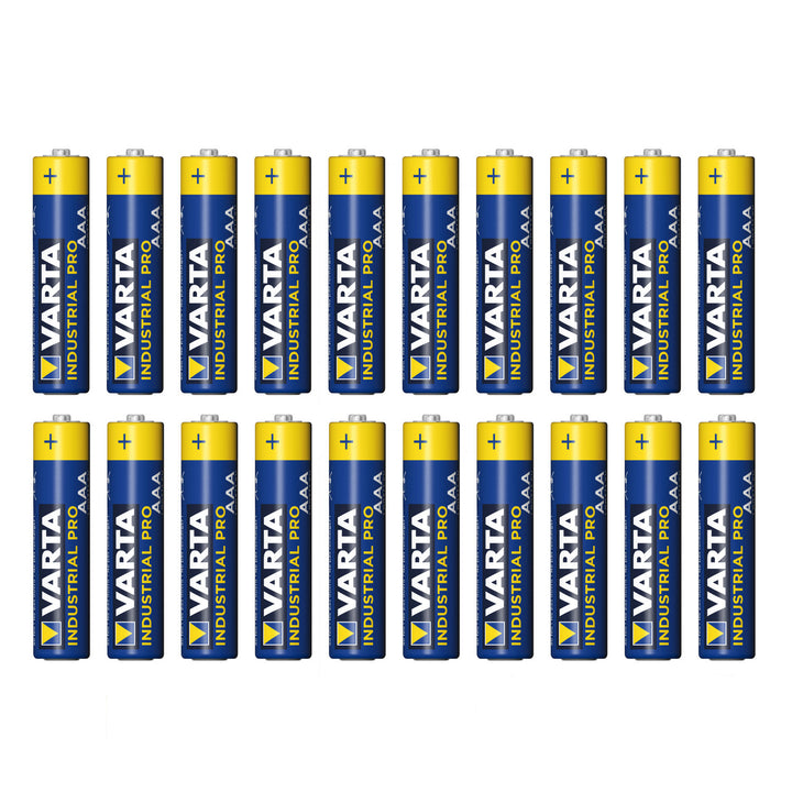 20 stuks R-03 LR03 AAA-alkalinebatterijen van Varta Industrial 4003