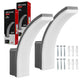 Maclean LED-lamp, grijs, 20 W, IP65, 2750 lm, neutraal wit (4000 K) MCE511 GR, 2 stuks