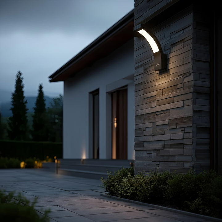 Maclean LED-gevellamp, 800 lm, IP54, 10 W, natuurlijke witte lichtkleur (4000 K), kleur: zwart, MCE343 B, 2 stuks