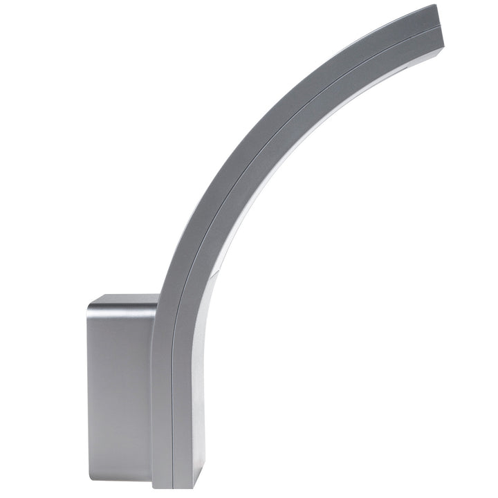 Maclean LED-gevellamp, 800 lm, IP54, 10 W, natuurlijke witte lichtkleur (4000 K), zilverkleurig, MCE343 SV, 2 stuks