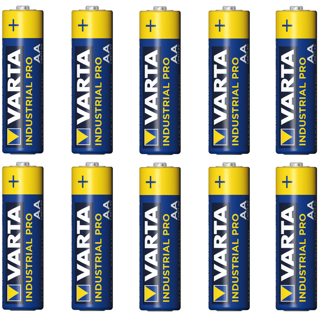 10 stuks R-06 LR6 AA 1,5 V alkalinebatterijen van Varta Industrial 4006