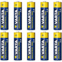 10 stuks R-06 LR6 AA 1,5 V alkalinebatterijen van Varta Industrial 4006