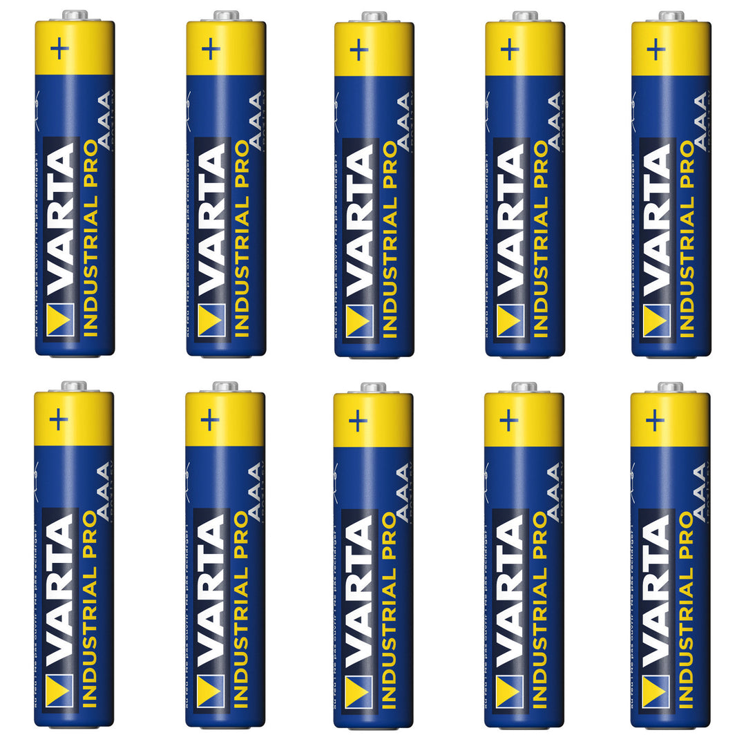 10 stuks R-03 LR03 AAA-alkalinebatterijen van Varta Industrial 4003
