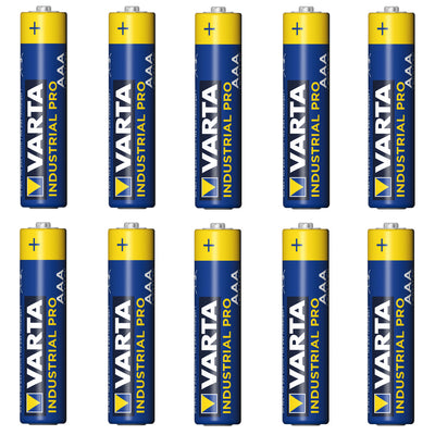 10 stuks R-03 LR03 AAA-alkalinebatterijen van Varta Industrial 4003