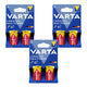 6 stuks R-14 R14 C 1,5 V alkalinebatterijen Varta Longlife Max Power
