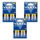 12 stuks R-06 LR06 AA 1,5 V Varta Energy alkalinebatterijen