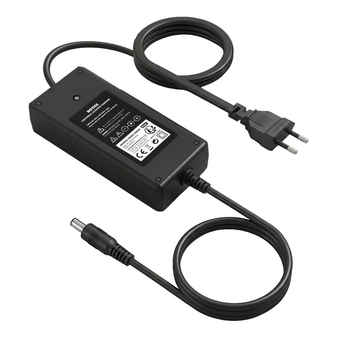 Universele oplader / voedingsadapter van Maclean Energy, voor steps, 42 V DC, 2 A, max. 85 W, snelladen, 6 stekkers, MCE667