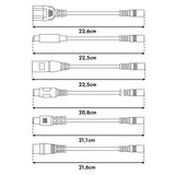 Universele oplader / voedingsadapter van Maclean Energy, voor steps, 42 V DC, 2 A, max. 85 W, snelladen, 6 stekkers, MCE667