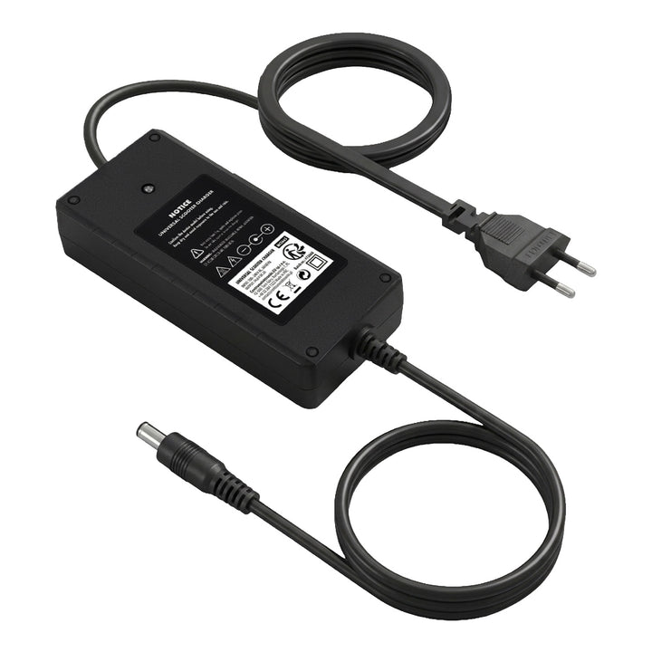 Universele oplader / voedingsadapter van Maclean Energy, voor steps, 54,6 V DC, 2 A, max. 110 W, snelladen, 6 stekkers, MCE665