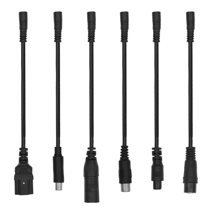 Universele oplader / voedingsadapter van Maclean Energy, voor steps, 54,6 V DC, 2 A, max. 110 W, snelladen, 6 stekkers, MCE665