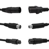 Universele oplader / voedingsadapter van Maclean Energy, voor steps, 54,6 V DC, 2 A, max. 110 W, snelladen, 6 stekkers, MCE665