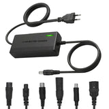Universele oplader / voedingsadapter van Maclean Energy, voor steps, 54,6 V DC, 2 A, max. 110 W, snelladen, 6 stekkers, MCE665