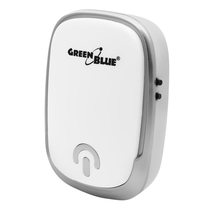 GreenBlue draadloze deurbel, 38 melodieën, 90 dB, wit, bereik tot 200 m, GB404 W