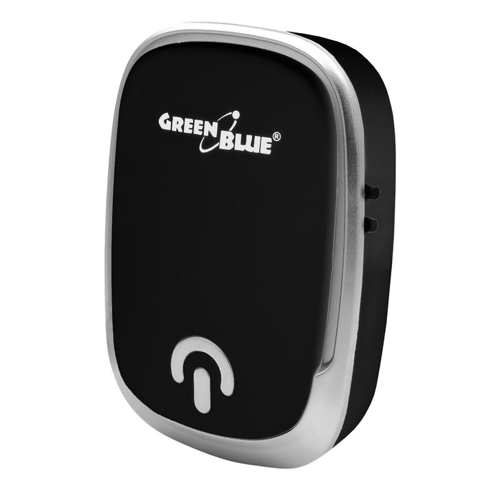 GreenBlue draadloze deurbel, 38 melodieën, 90 dB, zwart, bereik tot 200 m, GB404 B