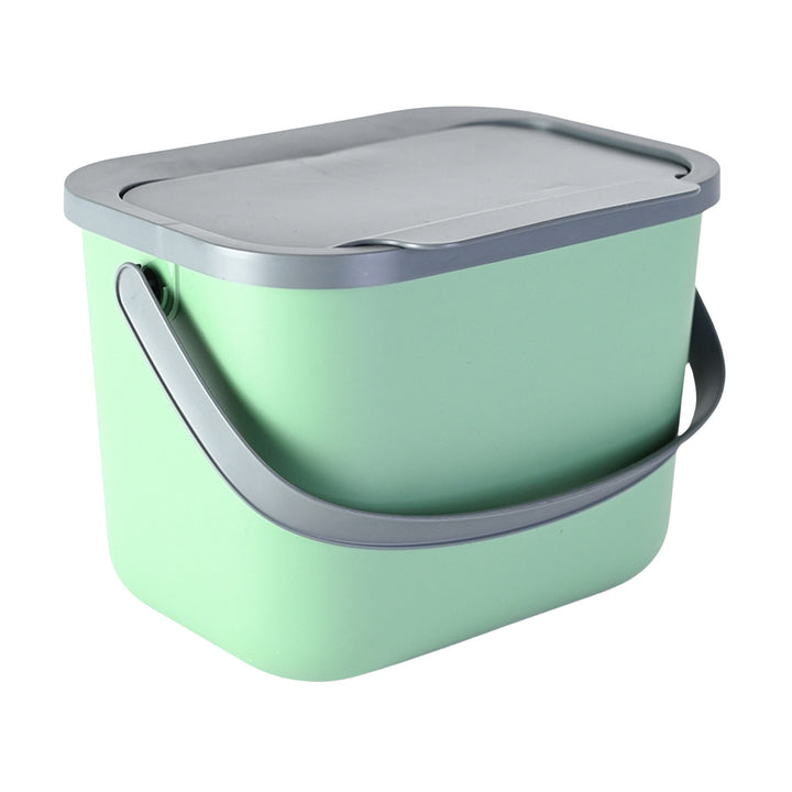 Bioafvalbak 6 l groen-grijs Bini Practic + 5x Practic-koolstoffilter