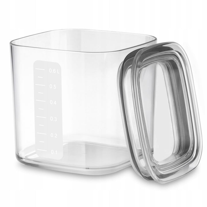 Practic-keukendozen voor losse producten, inhoud 0,6 l, 0,9 l, 1,5 l, deksels met afdichting,