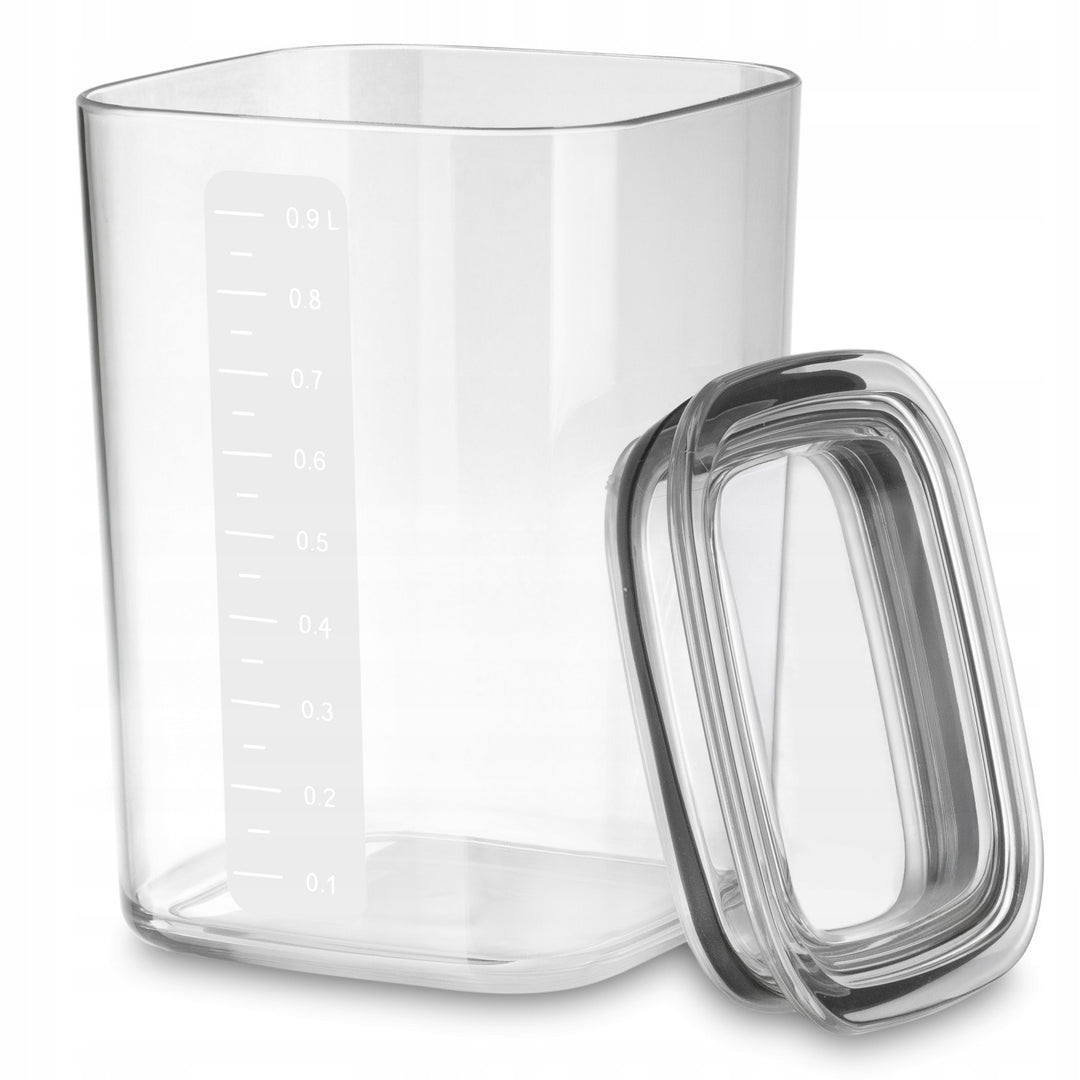 Practic-keukendozen voor losse producten, inhoud 0,6 l, 0,9 l, 1,5 l, deksels met afdichting,
