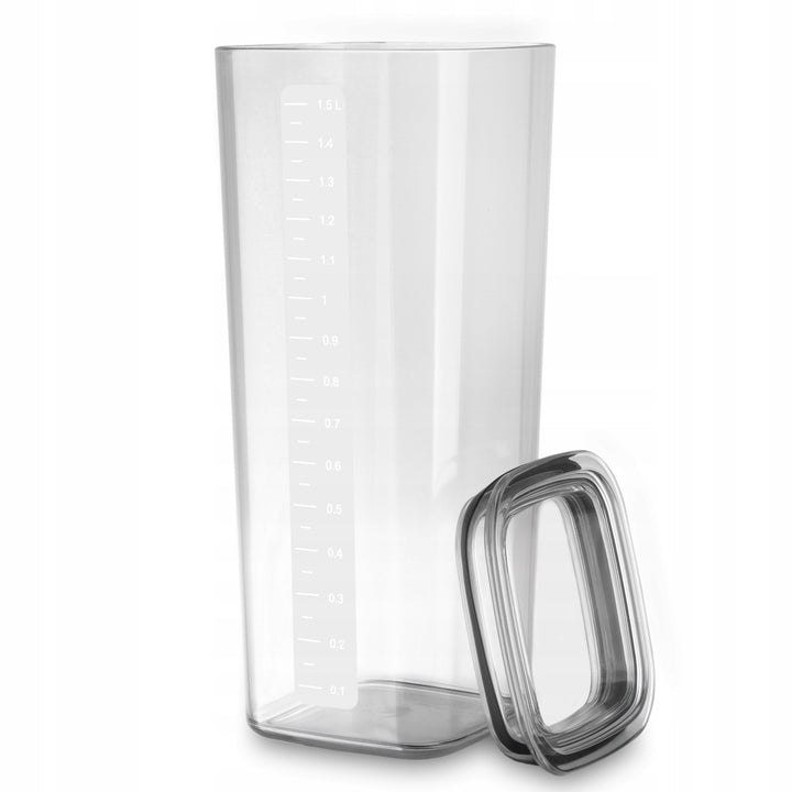 Practic-keukendozen voor losse producten, inhoud 0,6 l, 0,9 l, 1,5 l, deksels met afdichting,