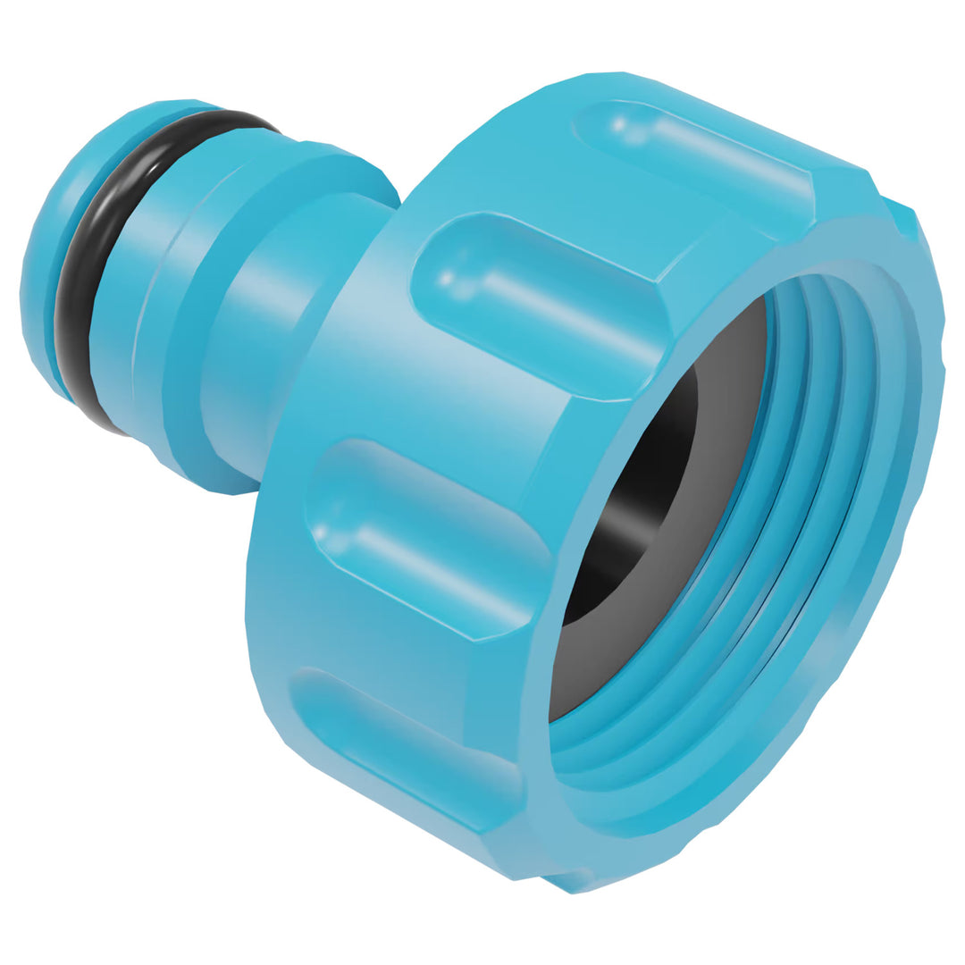 Tuinslang Economic 1/2" 50 m + standaard, aansluiting met binnendraad 3/4", aansluiting met buitendraad 1/2", doorstroom- en stop-snelkoppeling 1/2" + 8-standen sproeipistool Cellfast Mix Ideal