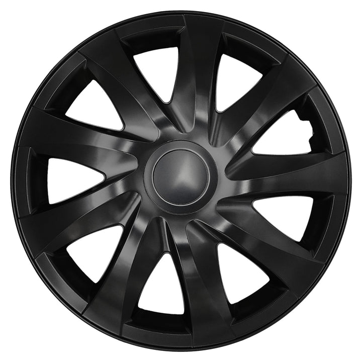 Universele wieldoppen 14'' NRM DRACO matzwart, 4 stuks