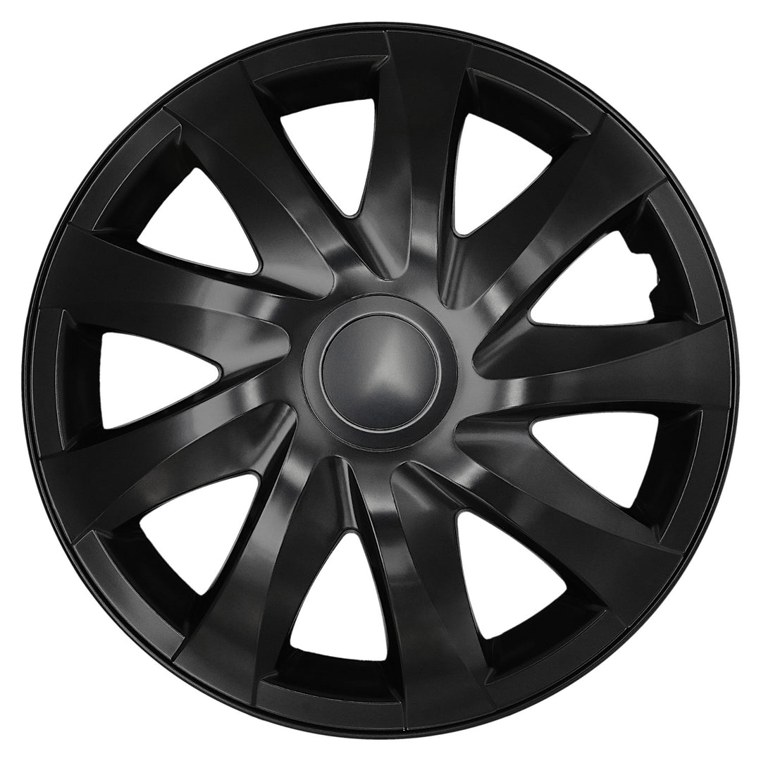 Universele wieldoppen 15'' NRM DRACO matzwart, 4 stuks