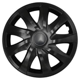 Universele wieldoppen 15'' NRM DRACO matzwart, 4 stuks