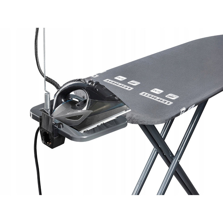 Leifheit Air Board M Black Plus strijkplank, reflecteert warmte en stoom, in hoogte verstelbaar, 72485