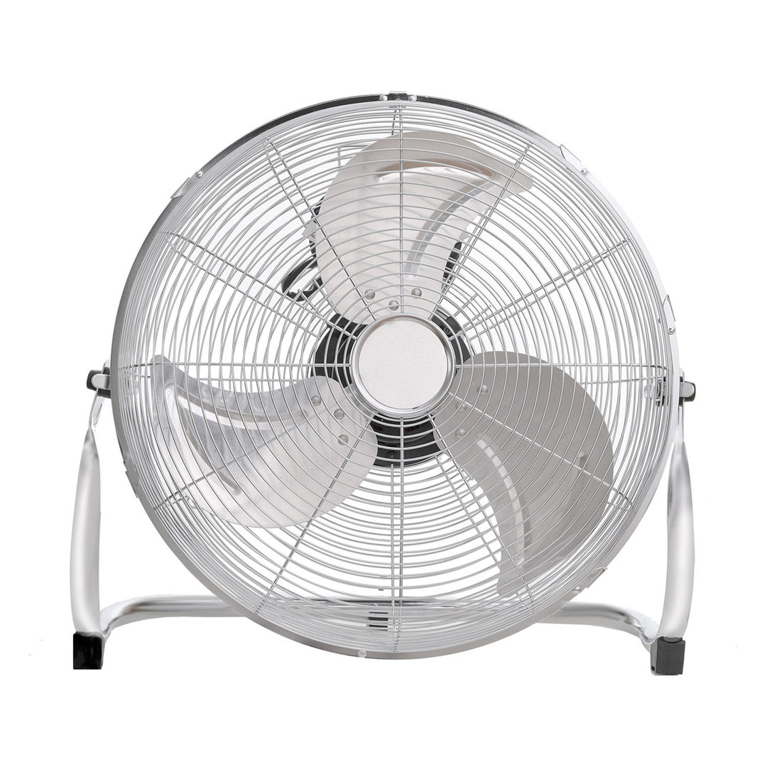HanksAir-vloerventilator, vermogen 80 W, 3 standen, vervaardigd uit verchroomd staal, diameter 40 cm, snoerlengte 1,5 m, W021