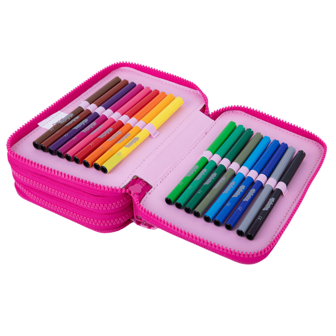 Hello Kitty Coolpack-schoolset, Jerry-rugzak met 3 vakken (15"), Jumper 3-etui met inhoud en sporttas voor schoenen