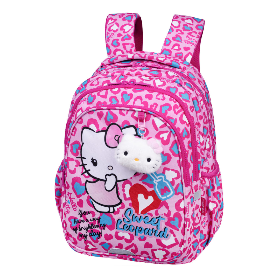 Hello Kitty Coolpack-schoolset, Jerry-rugzak met 3 vakken (15"), Jumper 3-etui met inhoud en sporttas voor schoenen