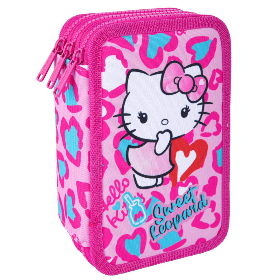 Hello Kitty Coolpack-schoolset, Jerry-rugzak met 3 vakken (15"), Jumper 3-etui met inhoud en sporttas voor schoenen