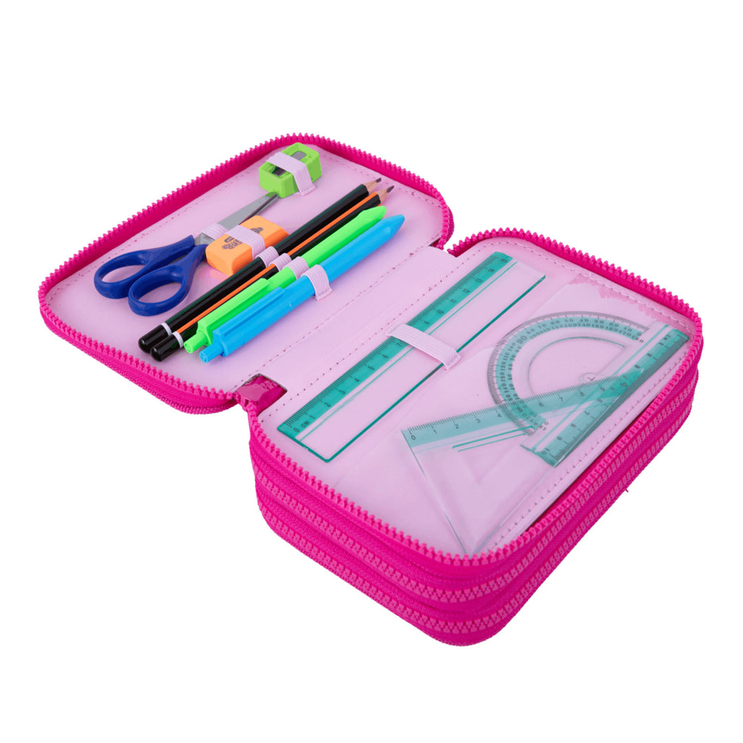 Hello Kitty Coolpack-schoolset, Jerry-rugzak met 3 vakken (15"), Jumper 3-etui met inhoud en sporttas voor schoenen