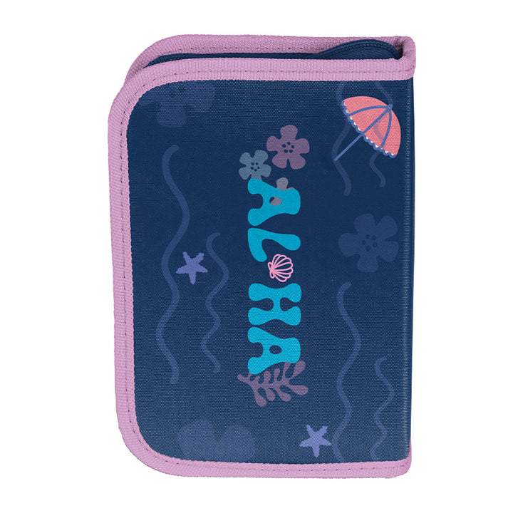 Stitch Paso-schoolset, rugzak met twee vakken, reflecterende elementen en verstevigde rug, etui zonder inhoud en met vakjes voor schrijfgerei, schoenenzak die op de rug kan worden gedragen, DS26XX