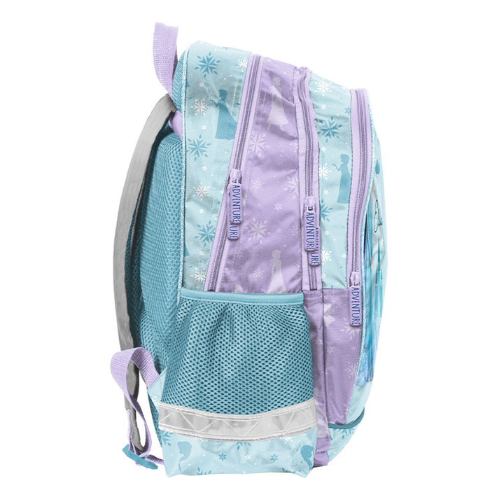 Frozen Paso-schoolset, rugzak met twee vakken, verstelbare schouderbanden en verstevigde rug, etui met benodigdheden en houders voor schrijfgerei, schoenenzak die op de rug kan worden gedragen, DF26AA