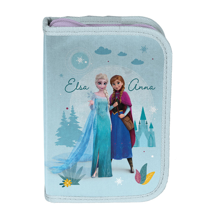 Frozen Paso-schoolset, rugzak met twee vakken, verstelbare schouderbanden en verstevigde rug, etui met benodigdheden en houders voor schrijfgerei, schoenenzak die op de rug kan worden gedragen, DF26AA